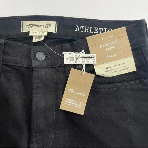 Madewell Mens Athletic Slim Jeans: COOLMAX® Denim Edition - Bainhart 31x32 NWT - Picture 9 of 12